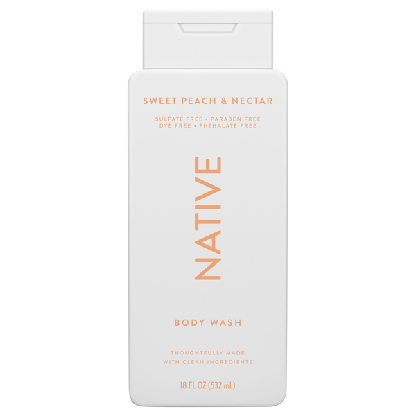Native Sweet Peach & Nectar Body Wash