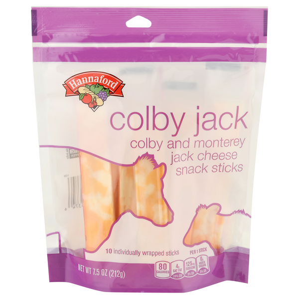 Hannaford Colby Jack Cheese Snack Sticks - 10 ct