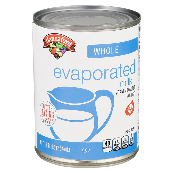 Hannaford Whole Evaporated Milk