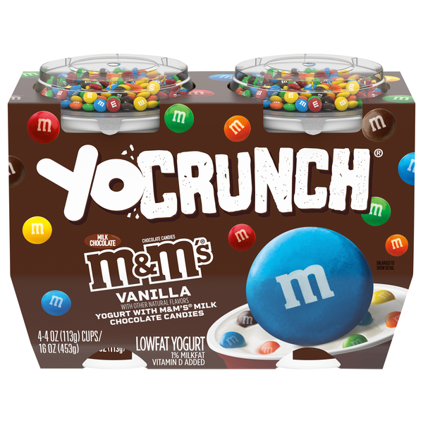 Save on YoCrunch Low Fat M&M's Vanilla Yogurt Cup 4 ct Order Online