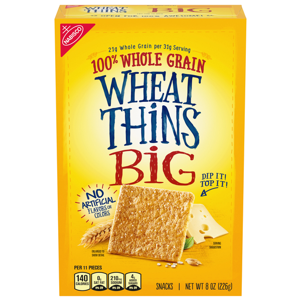 Nabisco Wheat Thins Big Whole Grain Crackers