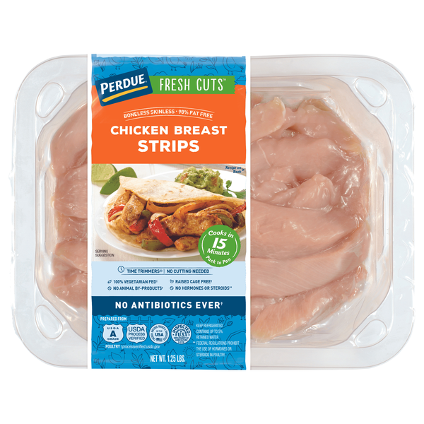 Perdue Fresh Cuts Boneless Skinless Chicken Breast Strips Fresh
