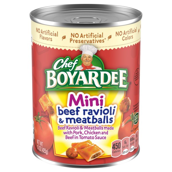 Chef Boyardee Mini Beef Ravioli & Meatballs