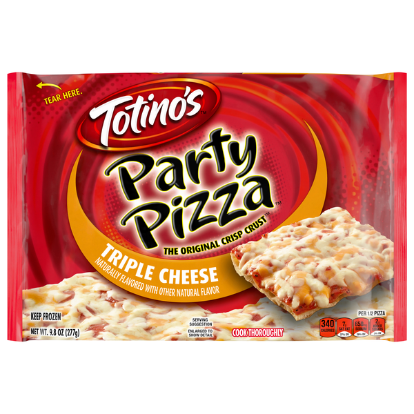 Totino's Triple Cheese Party Pizza Frozen