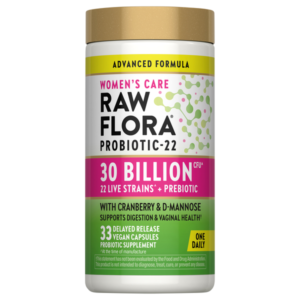 Nature's Truth Women's Care Vegan Raw Flora Probiotic Capsules