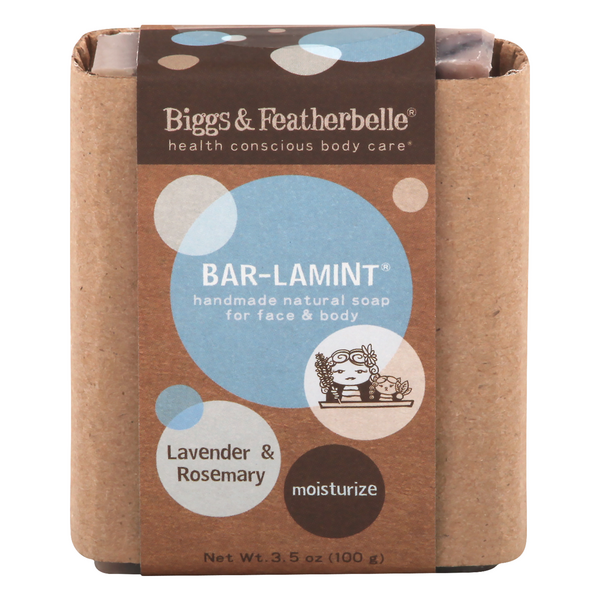 Biggs & Featherbelle Bar-Lamint Lavender & Rosemary Moisture Soap