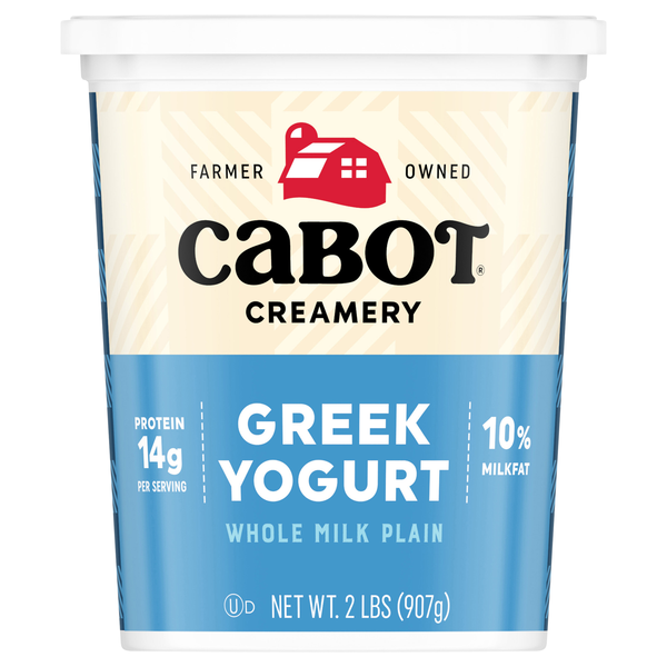Cabot Creamery Whole Milk Plain Greek Yogurt