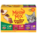 Meow Mix Poultry & Beef Favorites Variety Pack Adult Wet Cat Food - 12 ct