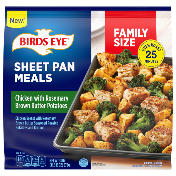 Birds Eye Sheet Pan Meals Chicken w/Rosemary Brown Butter Potatoes Frozen