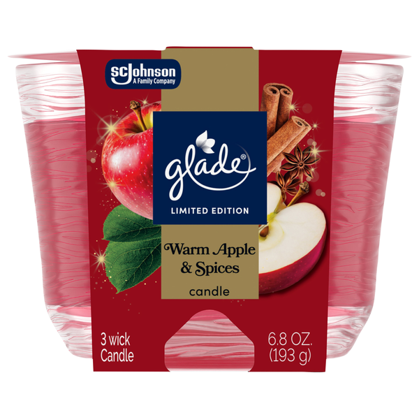 Glade Warm Apple & Spices 3-Wick Candle