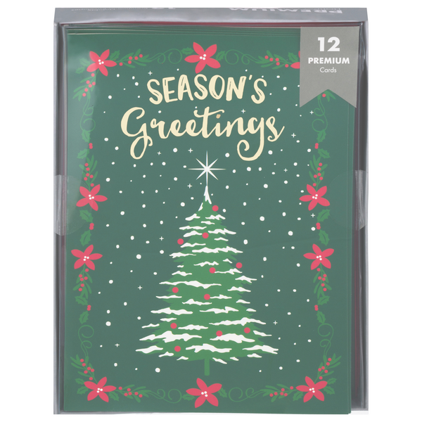 Save on Papercraft Premium Holiday Cards with Envelopes Season's