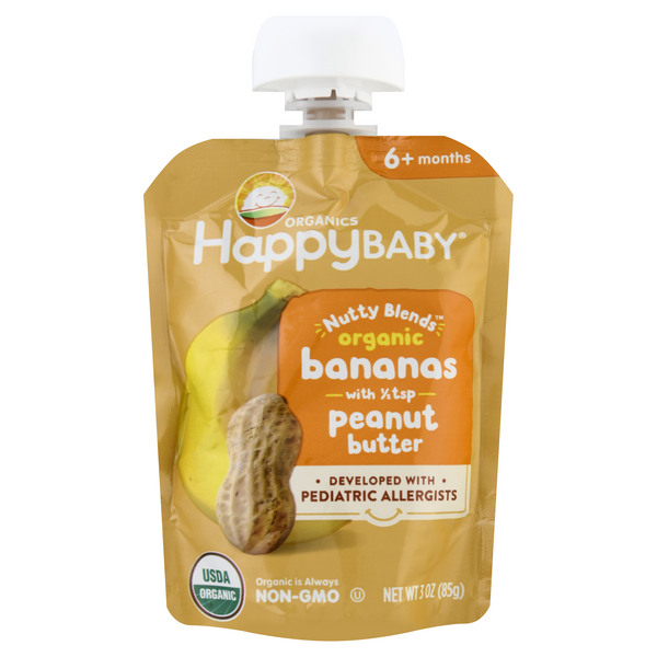 Save on HappyBaby Organics Nutty Blends Baby Food Bananas with Peanut