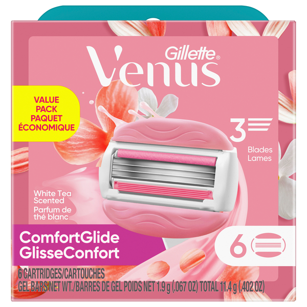 Gillette Venus Comfortglide White Tea Cartridges Value Pack