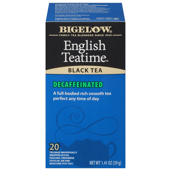 Save on Bigelow English Teatime Black Tea Bags Decaffeinated Order