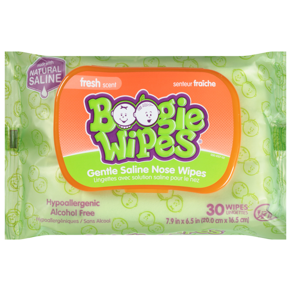 Boogie Wipes Fresh Scent Saline Nose Wipes