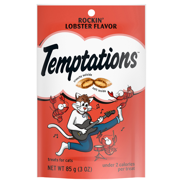 Temptations Rockin' Lobster Flavor Crunchy & Soft Cat Treats