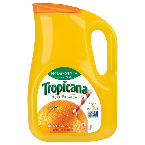 Tropicana Pure Premium Homestyle Some Pulp 100% Orange Juice