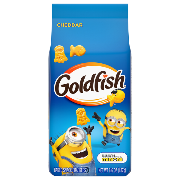 Goldfish Minions Shaped Cheddar Crackers