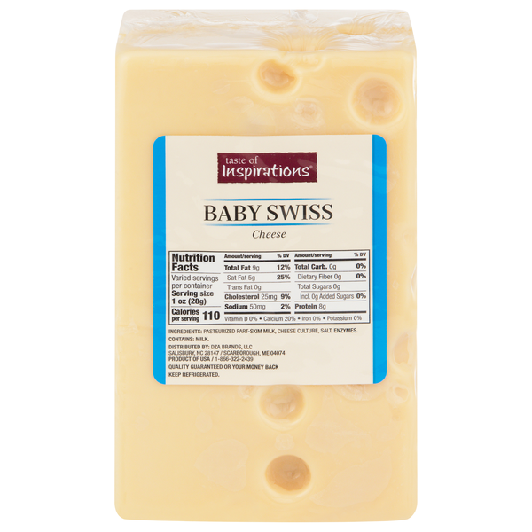Taste of Inspirations Baby Swiss Cheese (Regular Sliced)