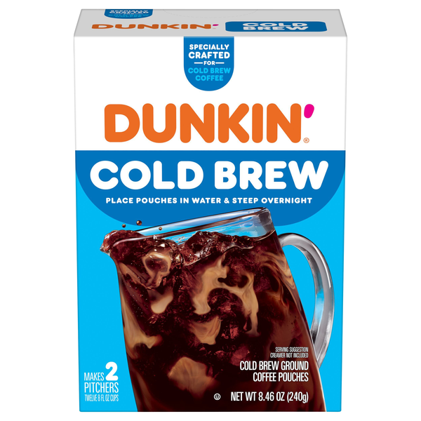 Dunkin' Cold Brew Coffee Packs - 2 ct