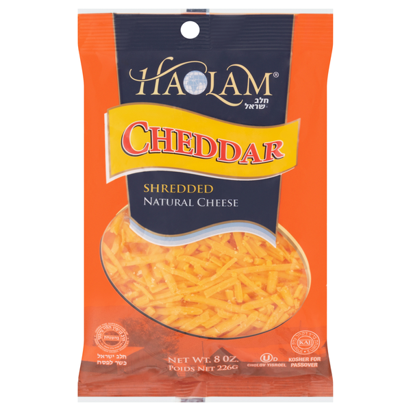 Haolam Kosher Natural Shredded Cheddar Cheese