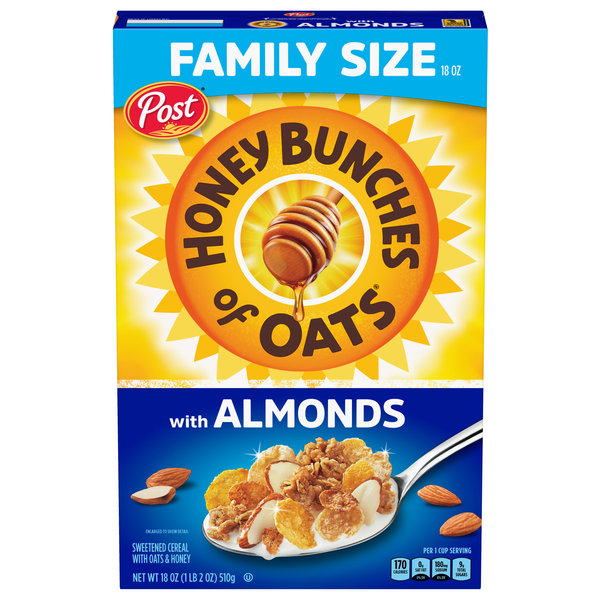 Honey Bunches of Oats with Almonds Cereal Family Size