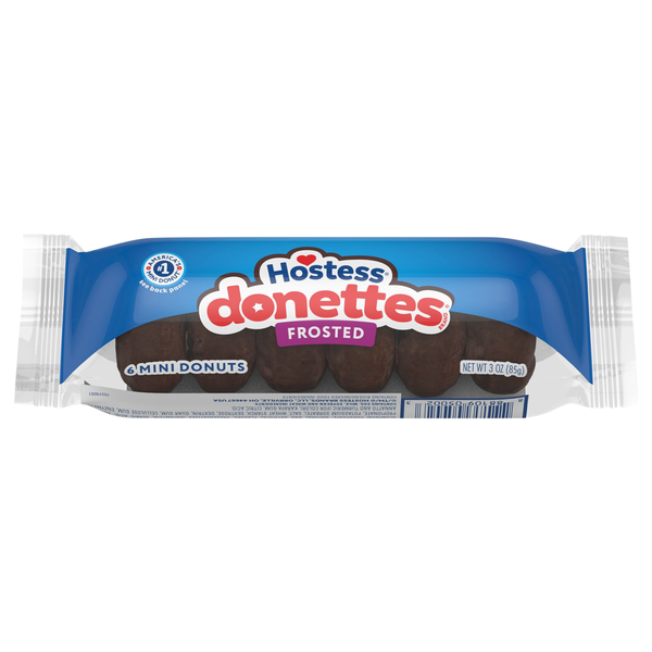 Hostess Donettes Mini Frosted Donuts - 6 ct