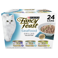 Fancy Feast Grilled Collection Seafood Variety Pack Wet Cat Food - 24 ct
