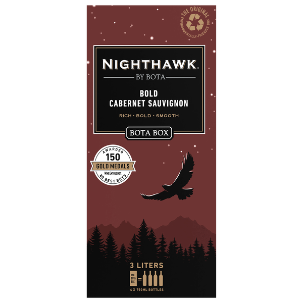 Bota Box Nighthawk Black Bold Cabernet Sauvignon Wine