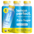 Lemon Perfect Organic Zero Sugar Original Lemon Water - 6 pk