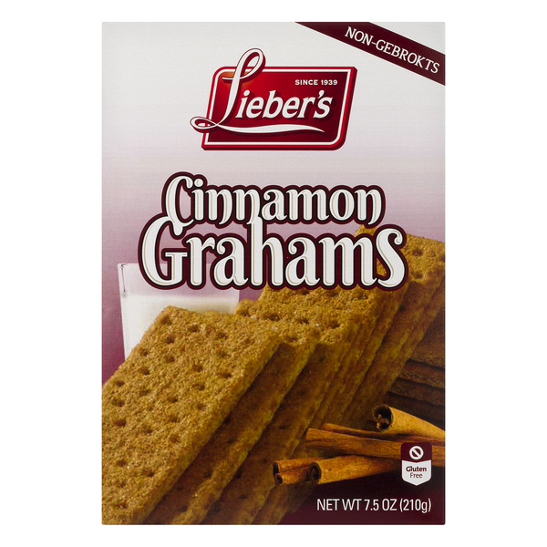 Lieber's Gluten Free Cinnamon Graham Crackers