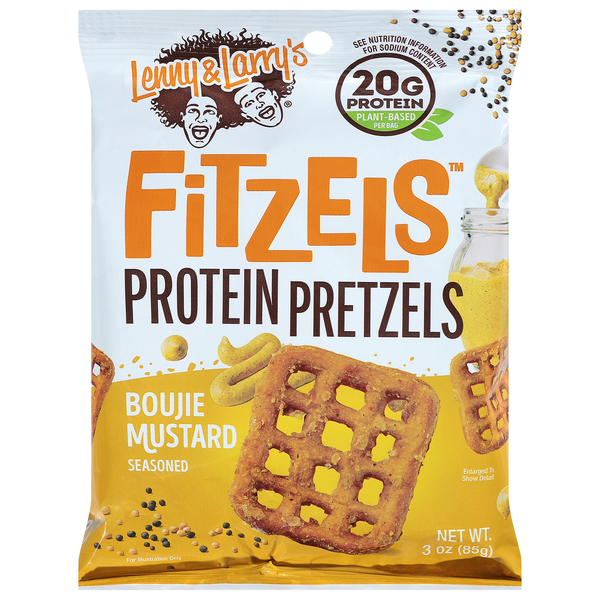 Lenny & Larry's Fitzels Boujie Mustard Seasoned Protein Pretzels