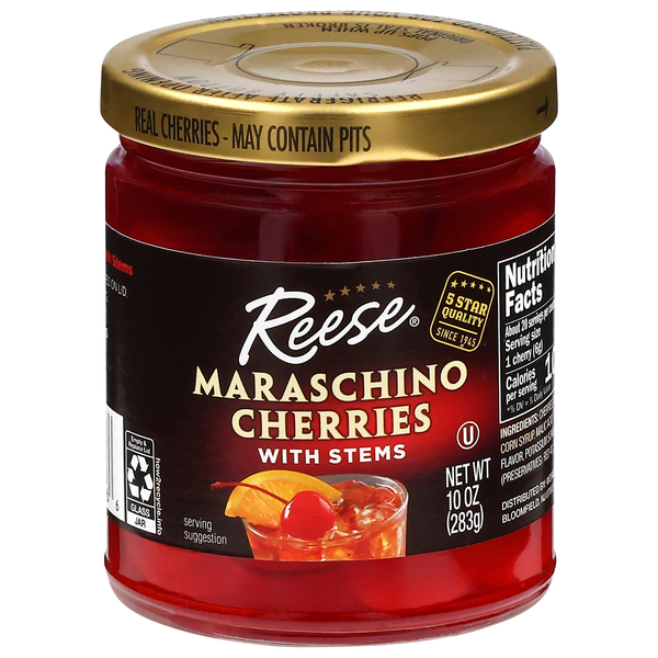 Reese Maraschino Cherries with Stems