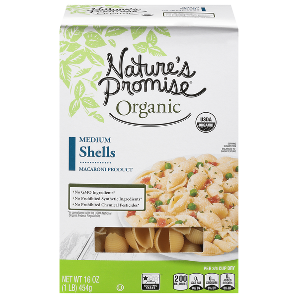 Nature's Promise Organic Medium Pasta Shells