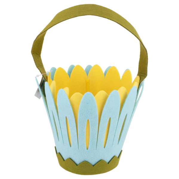 Smart Living Easter Basket Blue Flowers