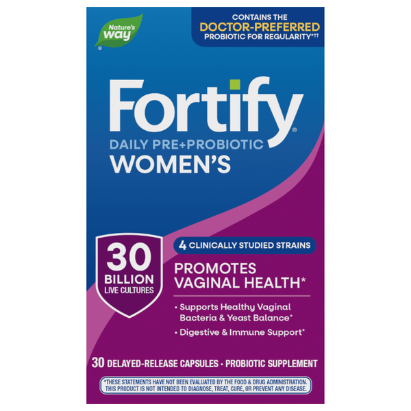 Nature's Way Fortify Women's Probiotic + Prebiotics Everyday Care Capsules