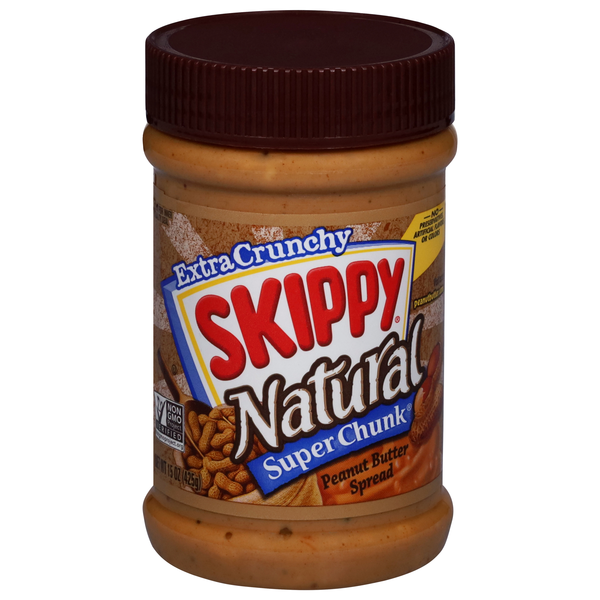 Skippy Natural Super Chunk Extra Crunchy Peanut Butter Spread