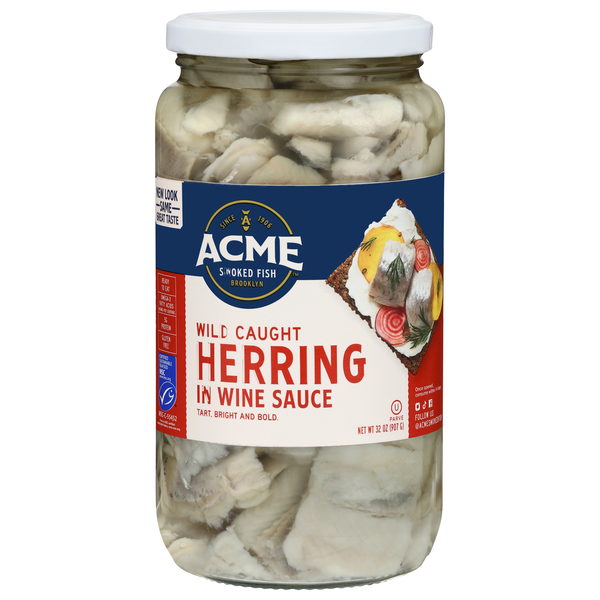 Acme Wild Caught Herring in Wine Sauce Refrigerated