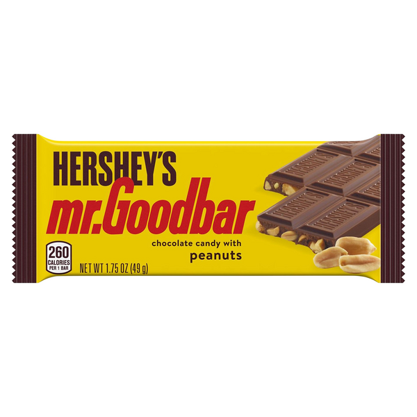 Hershey's Mr. Goodbar Chocolate Candy Bar with Peanuts