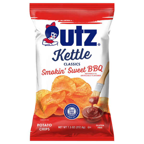 Utz Kettle Classics Gluten Free Smokin' Sweet BBQ Flavored Potato Chips