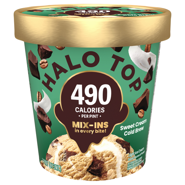 Halo Top Light Sweet Cream Cold Brew Ice Cream