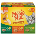 Meow Mix Poultry Selects Variety Pack Adult Wet Cat Food - 24 ct