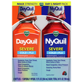 Vicks DayQuil & NyQuil Severe Cold & Flu Relief Liquid Berry Combo Pack