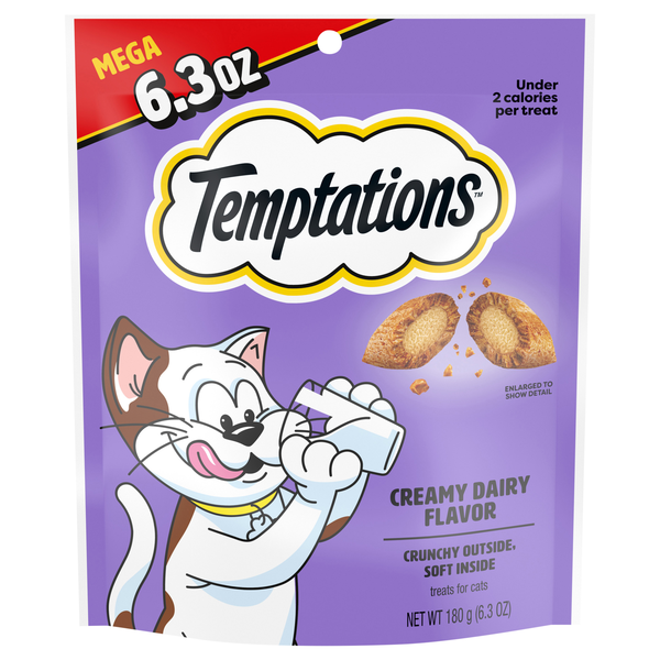 Temptations Creamy Dairy Flavor Crunchy & Soft Cat Treats