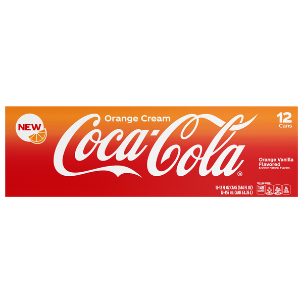 Coca-Cola Orange Cream Cola Soda - 12 pk
