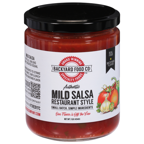 Backyard Food Co Mild Restaurant Style Salsa