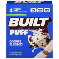 BUILT PUFF Cookies 'N Cream Protein Bars - 4 ct