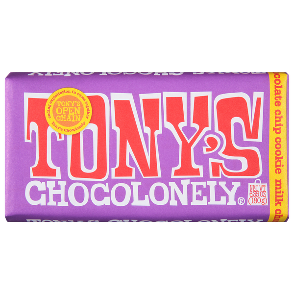 Save on Tony's Chocolonely Chocolate Chip Cookie Milk Chocolate Order
