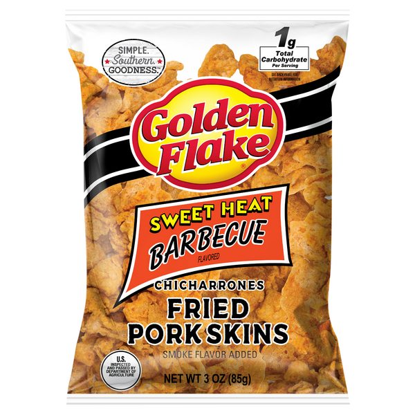 Save on Golden Flake Fried Pork Skins Sweet Heat Barbecue Order Online