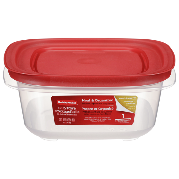 Rubbermaid EasyStore Food Storage Container with Lid 7.81 Cups